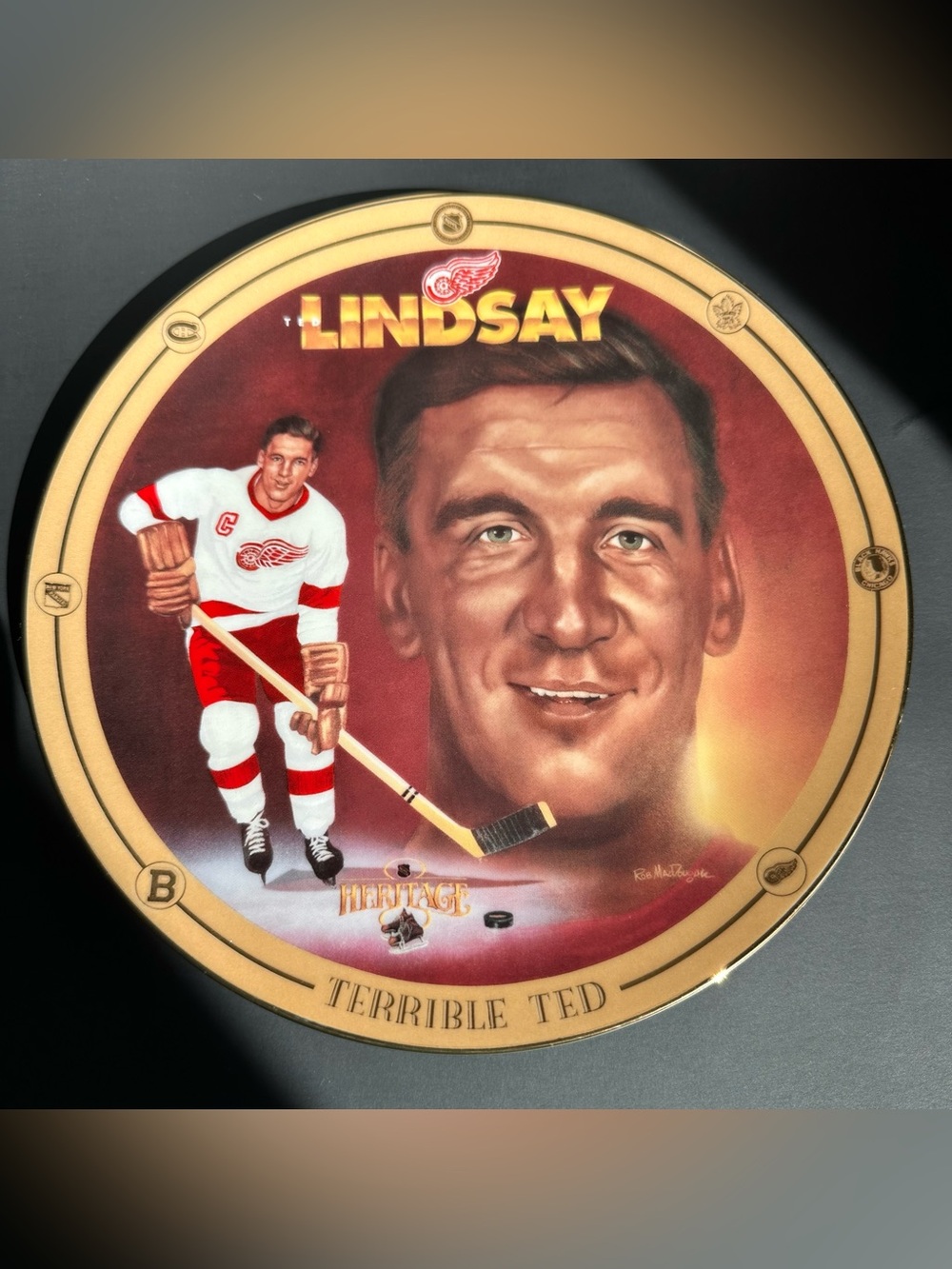 Legends of Hockey’s Golden Era 1995 Collector Plate by Rob MacDougall